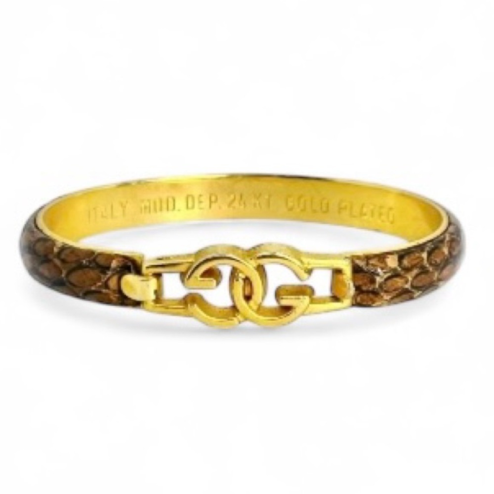 Gucci GUC Snakeskin Bracelets Price Firm.